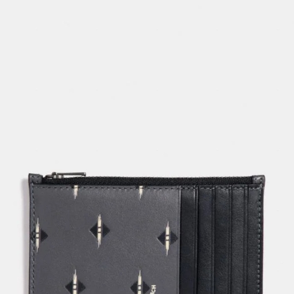 Coach Zip Card Case With Ikat Geo Print - Picture 2 of 2